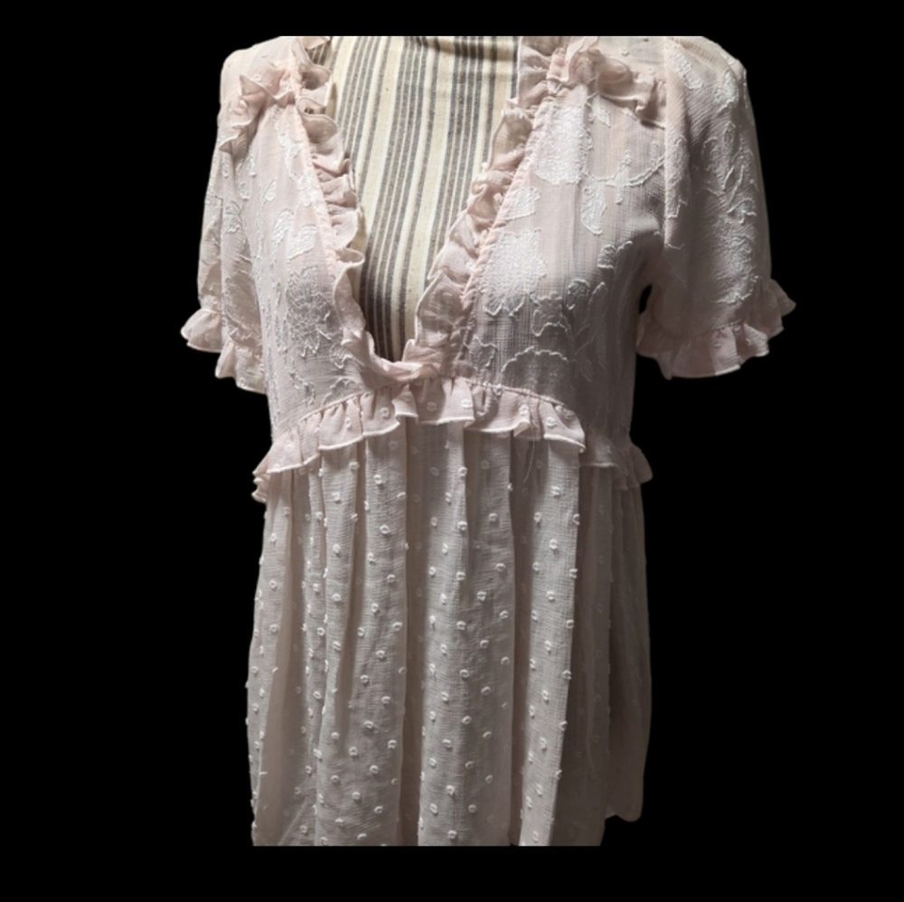 POL Soft Pink Lace Blouse